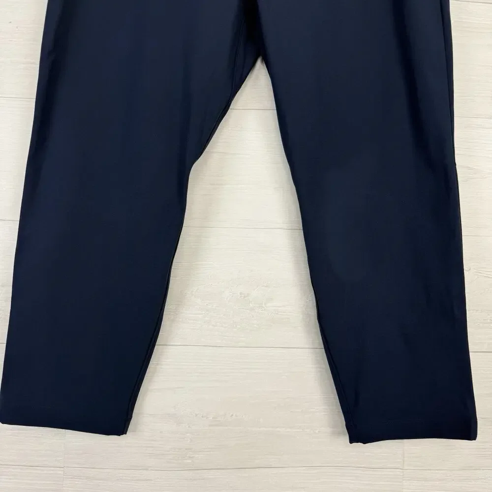 NWT Lululemon ABC Slim Fit Trouser Pants Men‎ 38 x 28 Chino Navy Blue Warpstreme